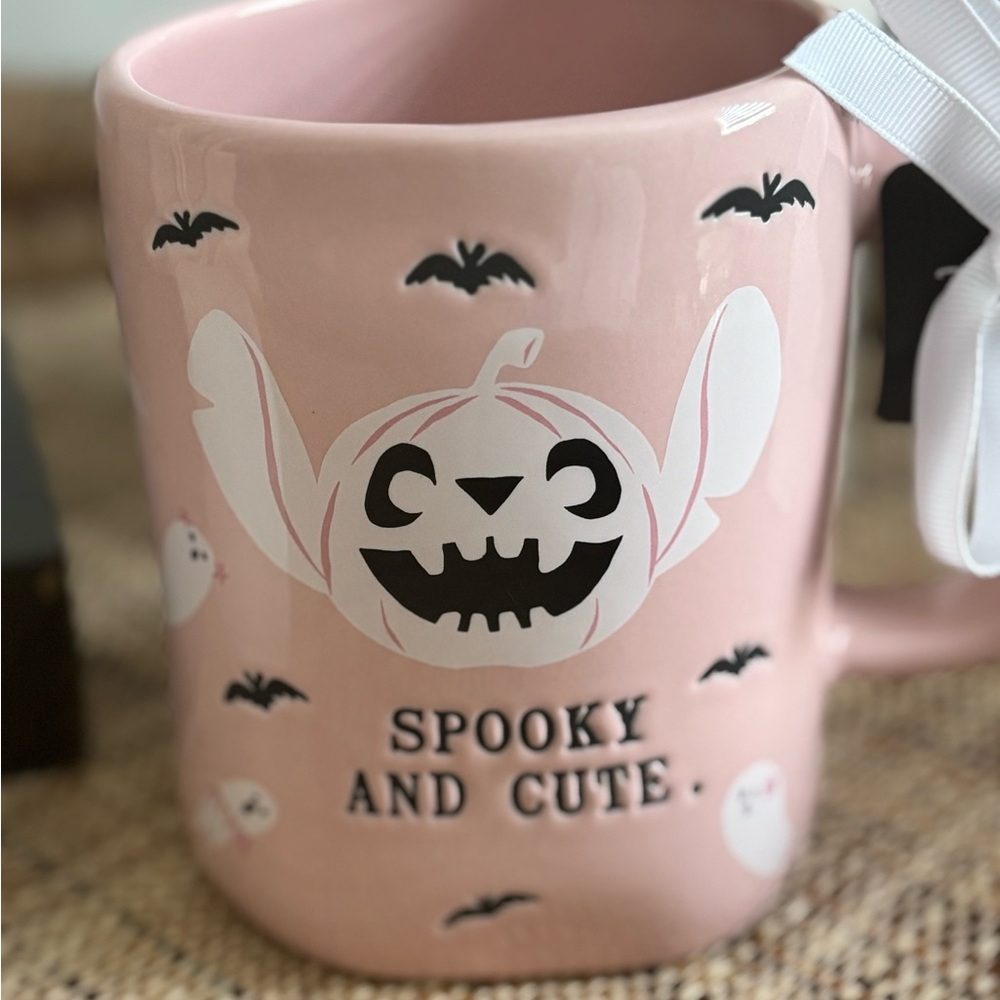 Rae Dunn Halloween pink mug